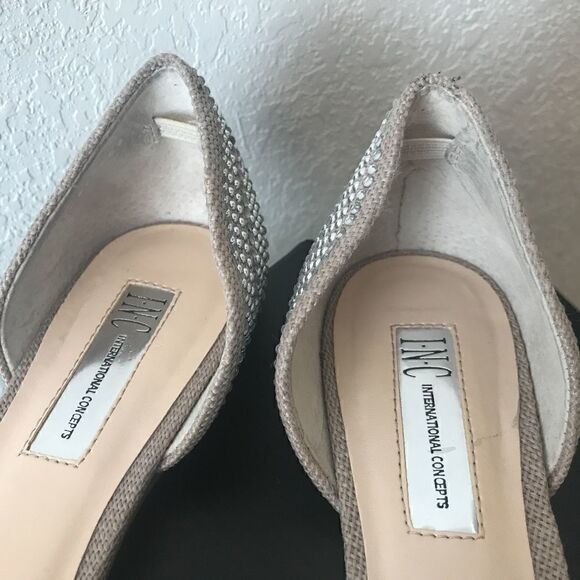 SOLD Inc International Silver rhinestone slip-on - Picture 2 of 3